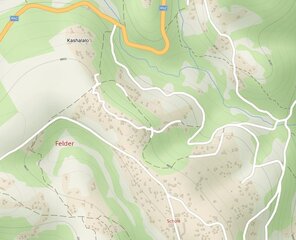 Die Felder liegen ca. 500m südlich der RN2 in einer fruchtbaren Senke